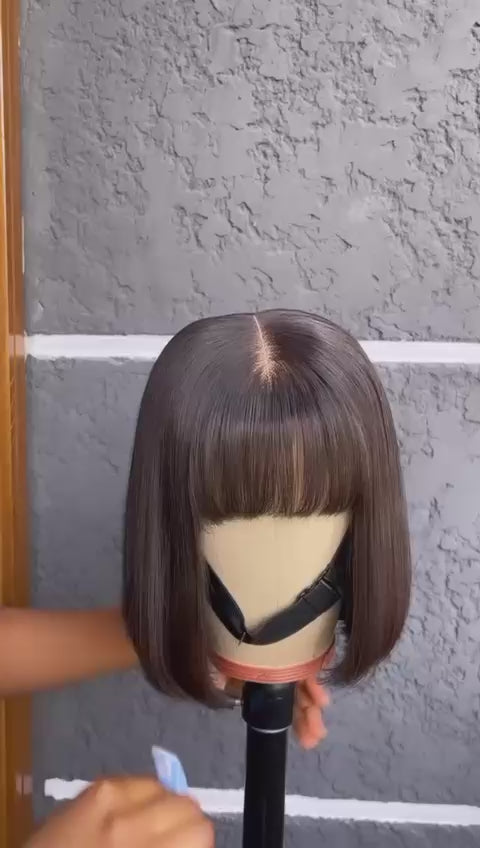 Glueless Fringe Frontal Bob