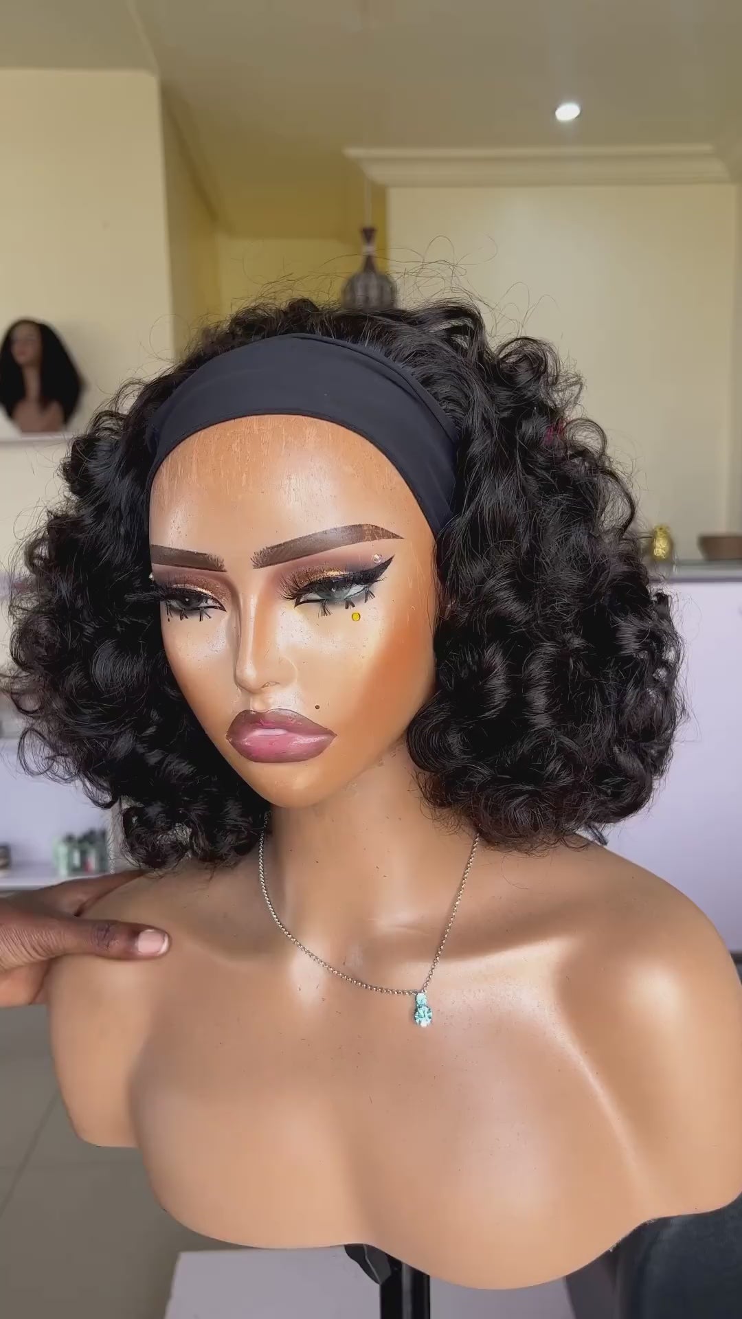 Curly Headband Glueless